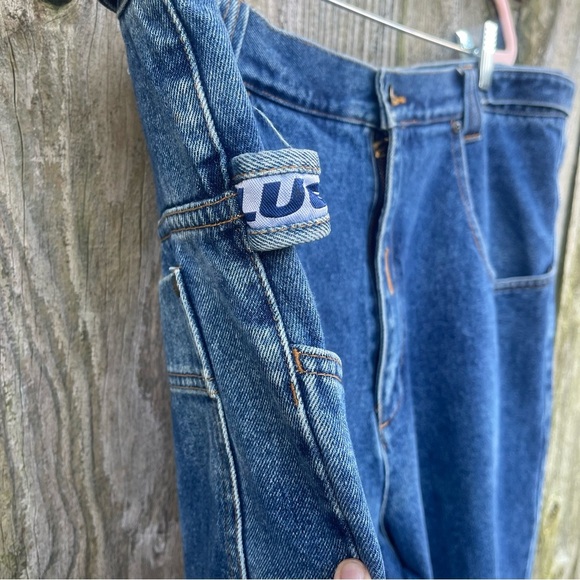 Lugz | Vintage Y2K Carpenter Jeans Blue Denim Hammer Loop Baggy Grunge | Size 40 - Picture 3 of 11